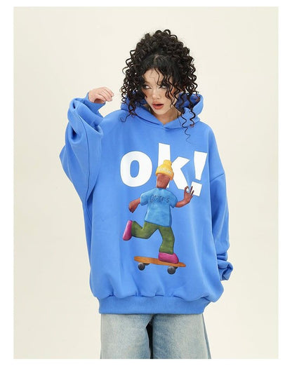 【裏起毛】都市ファッショ デザイン オシャレ ファッション感満々 カジュアル プリント2色選択 パーカーF-10612