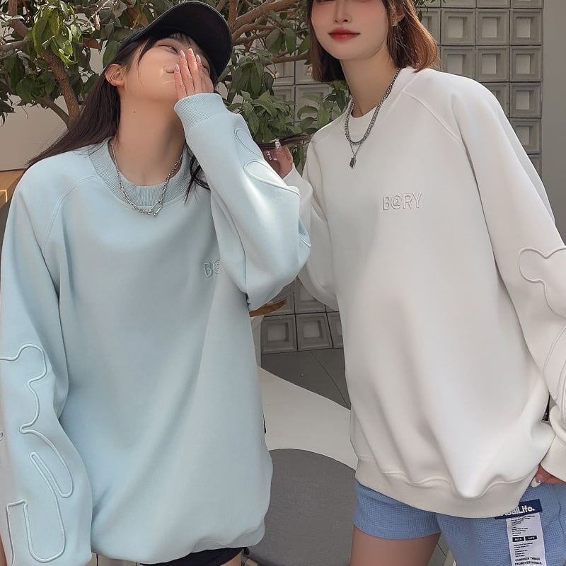 女子マスト刺ロゴ厚手スウェット全4色＜F-4478＞