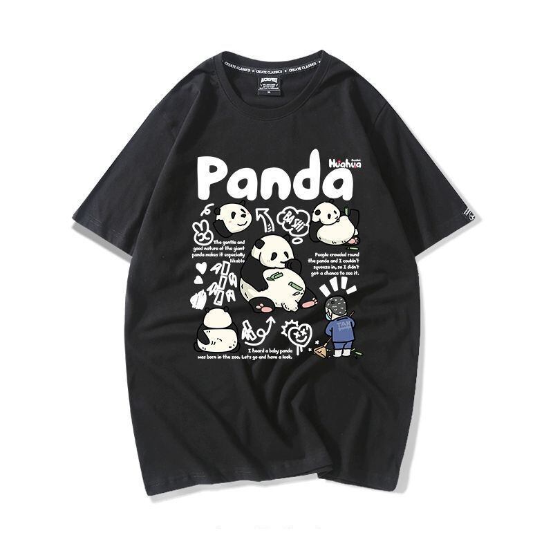 売り切れ必至 カジュアル ファッション感満々 アバンギャルド プリント カップル 全7色 半袖 Tシャツ F-9320