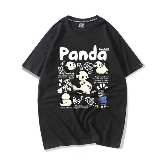 売り切れ必至 カジュアル ファッション感満々 アバンギャルド プリント カップル 全7色 半袖 Tシャツ F-9320