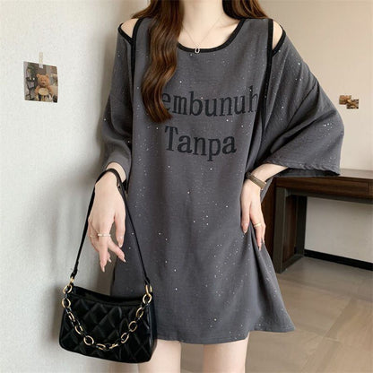 絶対欲しい 特別デザイン 個性派 プリント 2色選択 半袖Tシャツ＜F-8554＞