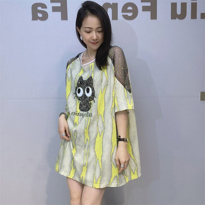 好感度UP 早い者勝ち 絶対流行 カジュアル 2色選択 Tシャツ<F-11575>