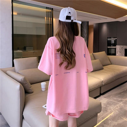話題沸騰中 カジュアル 肌触り抜群 全3色 半袖 Tシャツ ショートパンツ セットアップ ＜F-8973＞