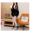 超人気   透け感 長袖レース刺繍シャツ ＜F-4957＞