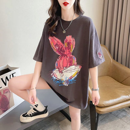 超人気 着心地抜群 オシャレ度満点 プリント全4色 Tシャツ カットソー＜F-8636＞