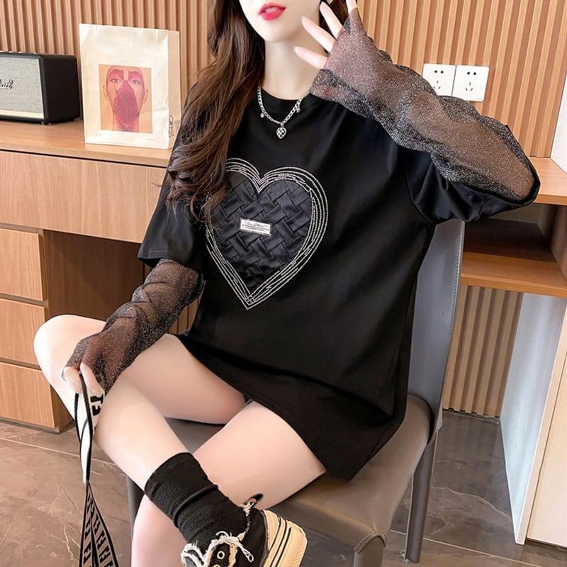 個性的なデザイン   日焼け対策 Tシャツ カットソー＜F-3003＞