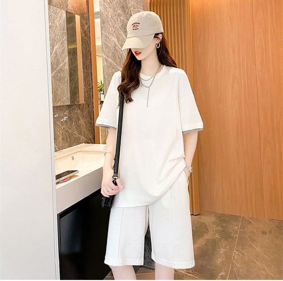定番シンプル 半袖Ｔシャツⅹパンツセット全4色 カジュアル <F-8732>