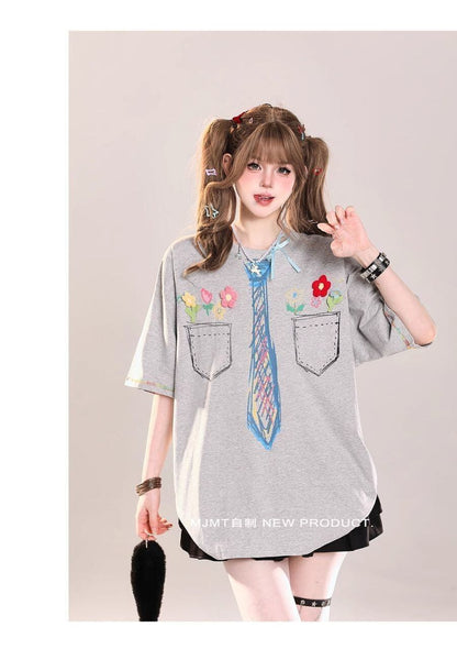 定番シンプル 絶対流行 今季マストバイ 早い者勝ち カジュアル 2色選択 Tシャツ<F-11664>