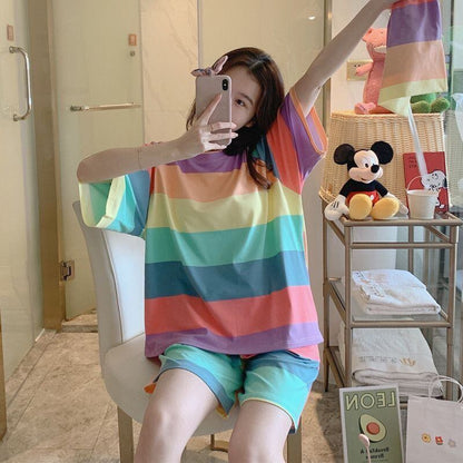 主役級 半袖 全４色 Tシャツ ショートパンツ セットアップ ＜F-11621＞