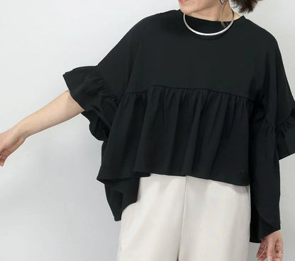 超人気 ファッション ゆったり感アップ Tシャツ カットソー＜F-8372＞