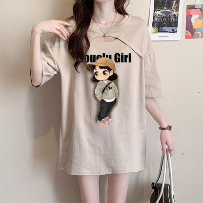大人可愛い カジュアル キュート 全3色 半袖Tシャツ カットソー ＜F-8602＞