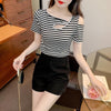 カジュアル   オシャレ度満点 Tシャツ カットソー＜F-3565＞