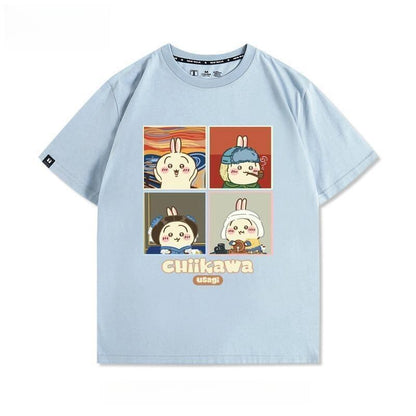 【半額！期間限定！！】ベストセラーアイテム！ カジュアルプリント全5色 早い者勝ち 半袖Tシャツ 男女兼用F-9124