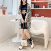 フライドストリート半袖トレンディな韓国風ラウンドネックTシャツ<F-2868>