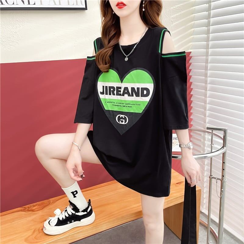 スタイリッシュ   一目惚れ Tシャツ カットソー＜F-3521＞