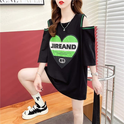 スタイリッシュ   一目惚れ Tシャツ カットソー＜F-3521＞