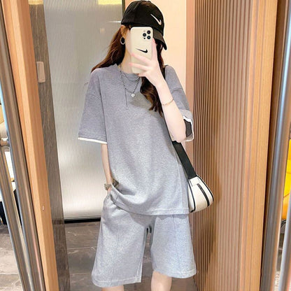 定番シンプル 半袖Ｔシャツⅹパンツセット全4色 カジュアル <F-8732>