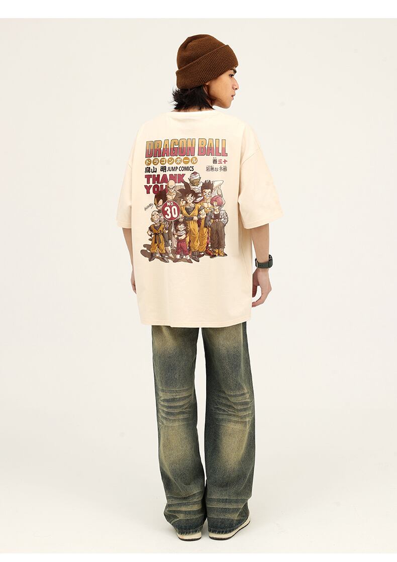 存在感抜群 カジュアル トレンドアイテム ダブルプリント 全7色 半袖TシャツF-9149