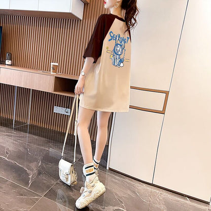 定番シンプル プリント 4色選択可 Tシャツ カットソー＜F-8274＞