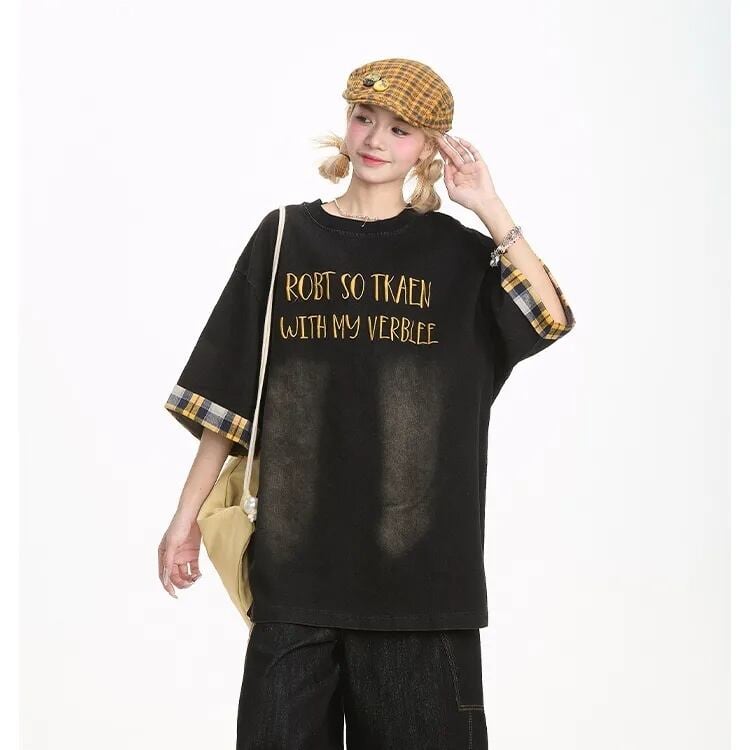 デニム 売れ筋 おすすめ 絶対流行 早い者勝ち カジュアル男女兼用 2色選択 Tシャツ<F-11340>