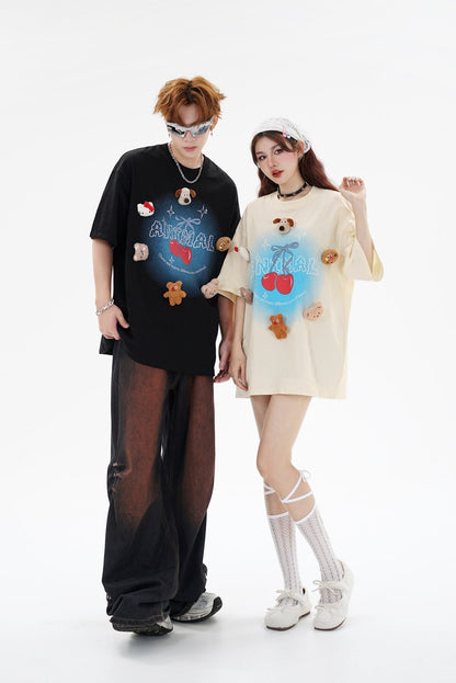数量限定 ファッション アクティブも綺麗も叶う ゆったり 男女兼用 全3色 半袖Tシャツ＜F-9066＞