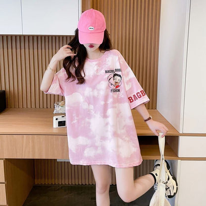 【半額！期間限定！！】超人気 プリント ロゴ ゆったり 3色 半袖Tシャツ＜F-8348＞