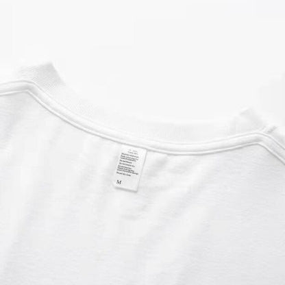 男女兼用 シンプル プリント Tシャツ F-13304