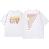 早い者勝ち アバンギャルド 大活躍 プリント 2色 半袖TシャツF-8835