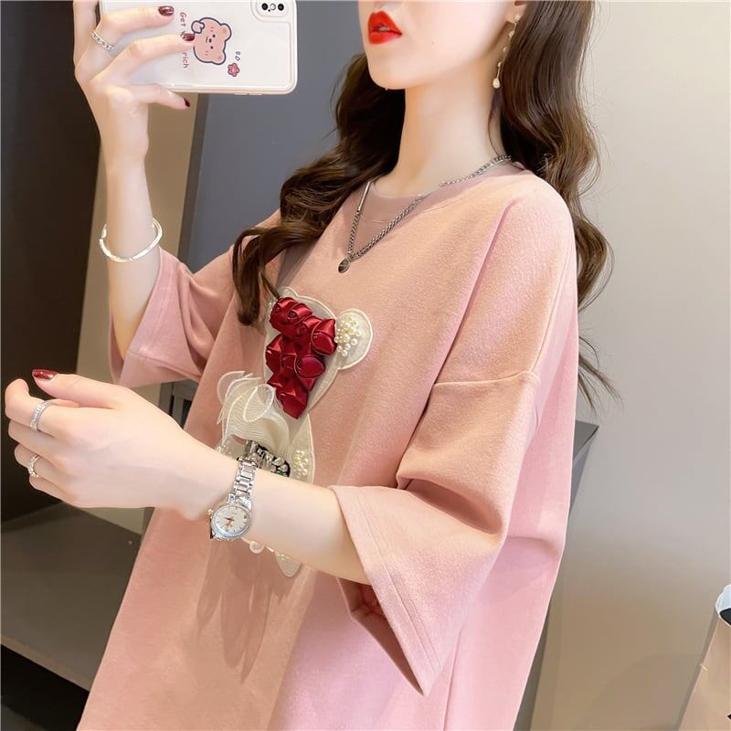 デザインセンス重工業立体パターンベアーズニューアイロンダイヤメッシュ半袖Tシャツ<F-2916>