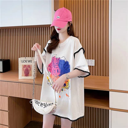 売り切れ必至 ファッション 着心地抜群 プリント 半袖 Tシャツ＜F-8336＞