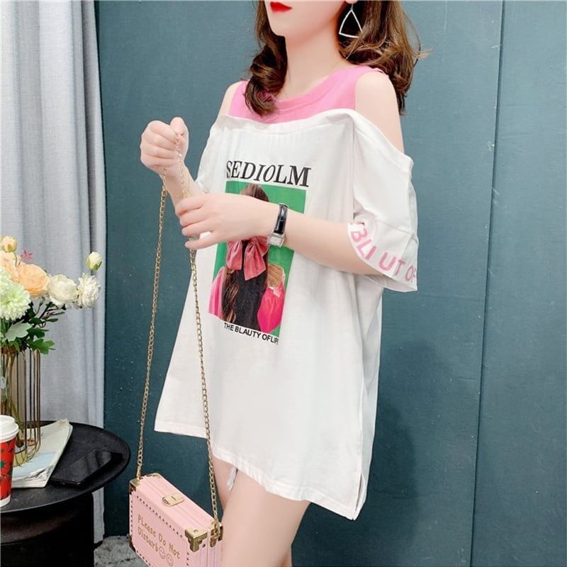 今季大好評   美感いっぱい Tシャツ カットソー＜F-3203＞