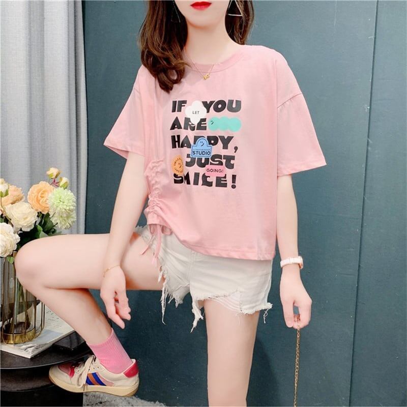 個性的なデザイン   一目惚れ Tシャツ カットソー＜F-3671＞