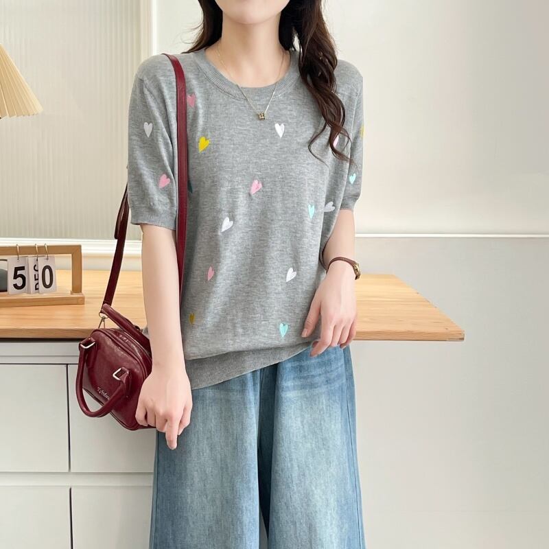 大活躍 好感度UP 海外トレンド カジュアル 全3色 半袖 Tシャツ ＜F-12038＞