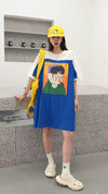 おすすめ 好感度UP 海外トレンド カジュアル 全3色 半袖 Tシャツ ワンピース ＜F-11556＞