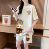 組み合わせやすい　半袖 Tシャツ＋パンツ 　セットアップ F-13148