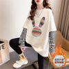 組み合わせやすい   ストライプ柄 二色 長袖Tシャツ ＜F-4006＞