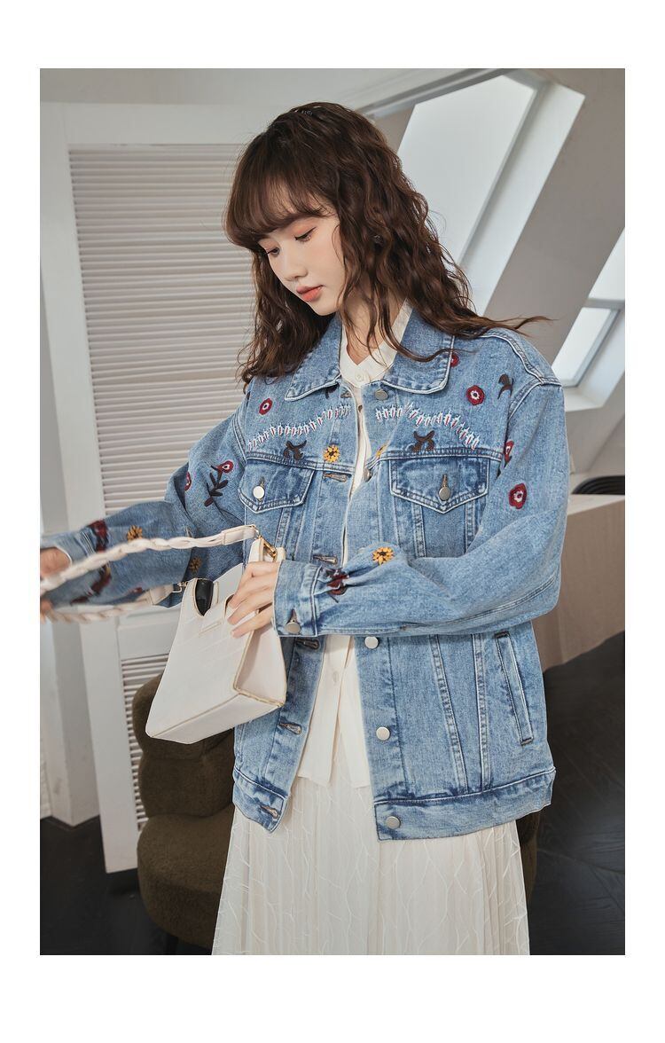 超人気   ファッション デニムジャケット<F-6543>