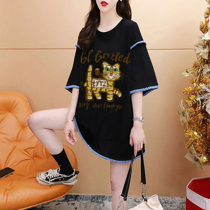 売り切れ必至 カジュアル アバンギャルド プリント全2色 半袖Tシャツ カットソー ＜F-8561＞