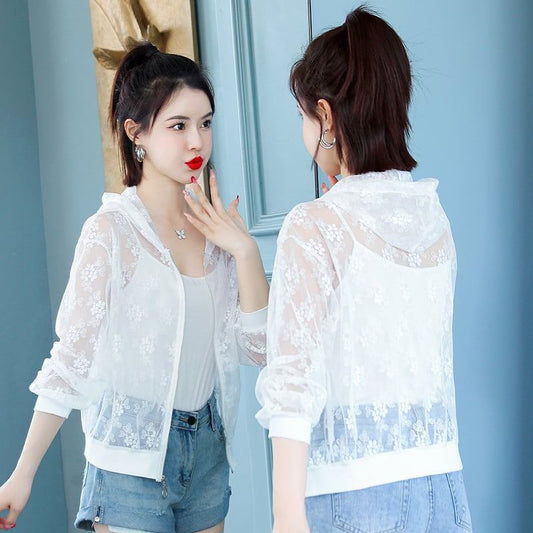 着心地抜群   透け感 ジャケット ブルゾン＜F-3241＞
