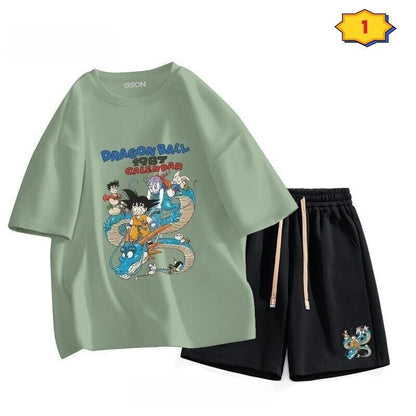 今季マストバイ  ファッション男女兼用 半袖Ｔシャツⅹパンツセット全6色F-6537
