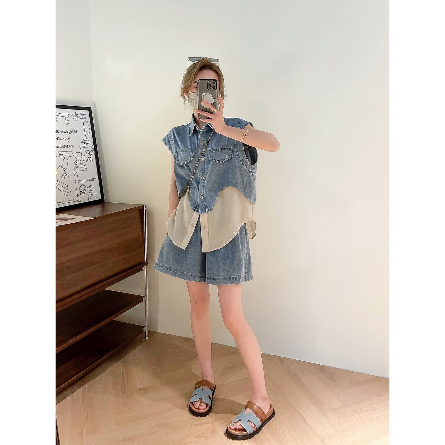 今季マストバイ 上品 ファッション 半袖Ｔシャツⅹパンツセット <F-6575>