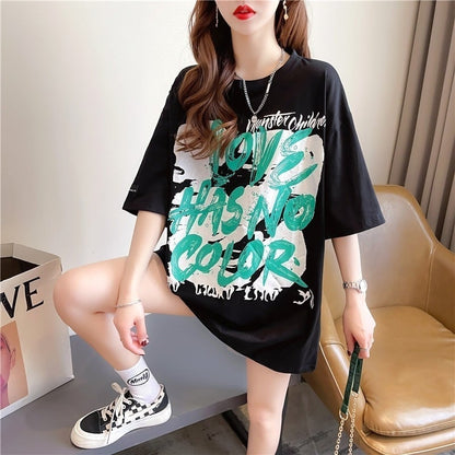 個性的なデザイン   一目惚れ Tシャツ カットソー＜F-3400＞