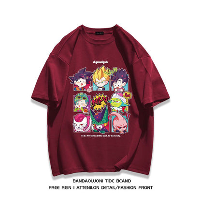 男女兼用 カジュアル プリント Tシャツ F-13295