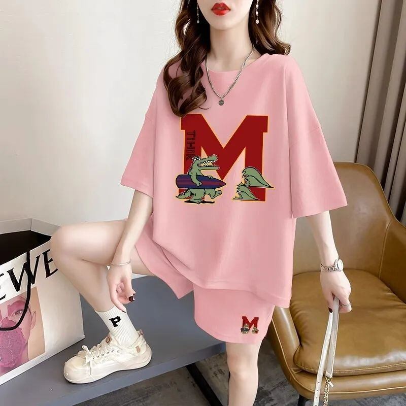 話題沸騰中 カジュアル 真夏も快適 全4色 半袖 Tシャツ ショートパンツ セットアップ ＜F-6760＞