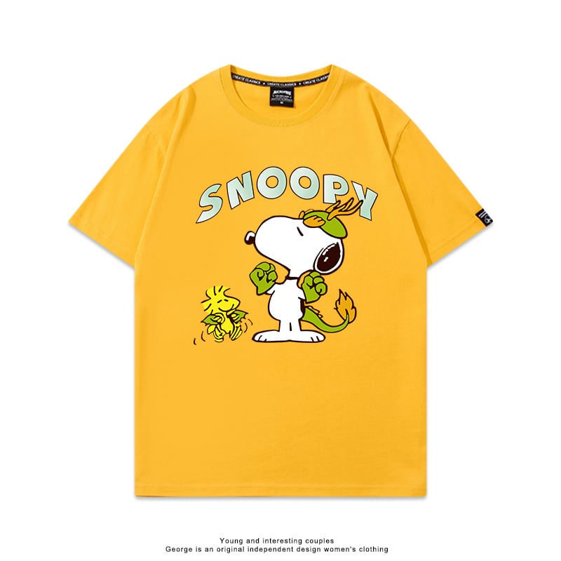 男女兼用 高品質 カジュアル プリント Tシャツ F-13336
