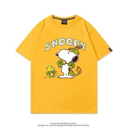 男女兼用 高品質 カジュアル プリント Tシャツ F-13336