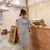 美人度アップ プリント チャーミング Tシャツ カットソー ワンピース＜F-3602＞