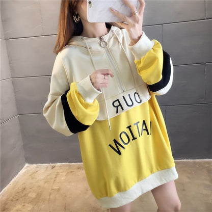 オシャレ感たっぷり   美人度アップ スウェット パーカー＜F-2842＞
