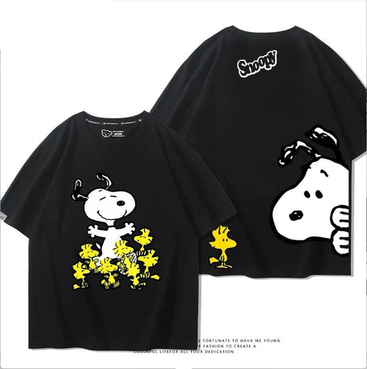 シンプル 男女兼用 着心地良い ゆったり Tシャツ F-13179