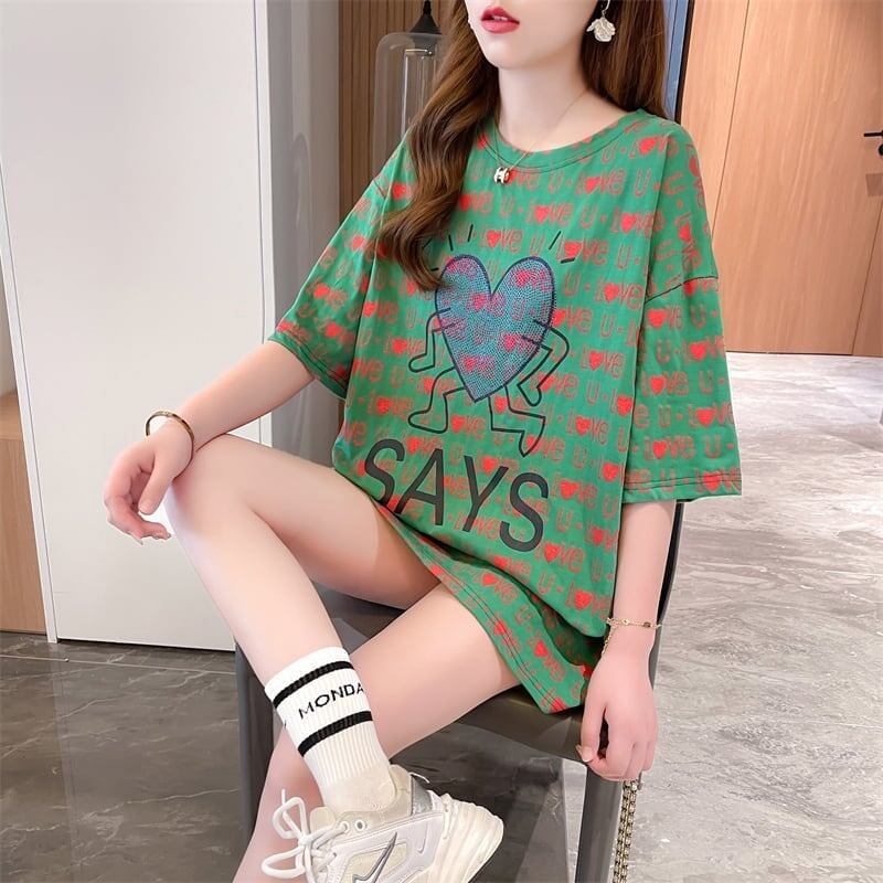 カジュアル   オシャレ度満点 Tシャツ カットソー＜F-3411＞